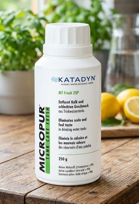 Средство для удаления накипи в резервуарах с водой Катадин Katadyn Micropur Tank Care Line MT Fresh 25P (250 г) с доставкой по России и в Казахстан | BreadyФото 3