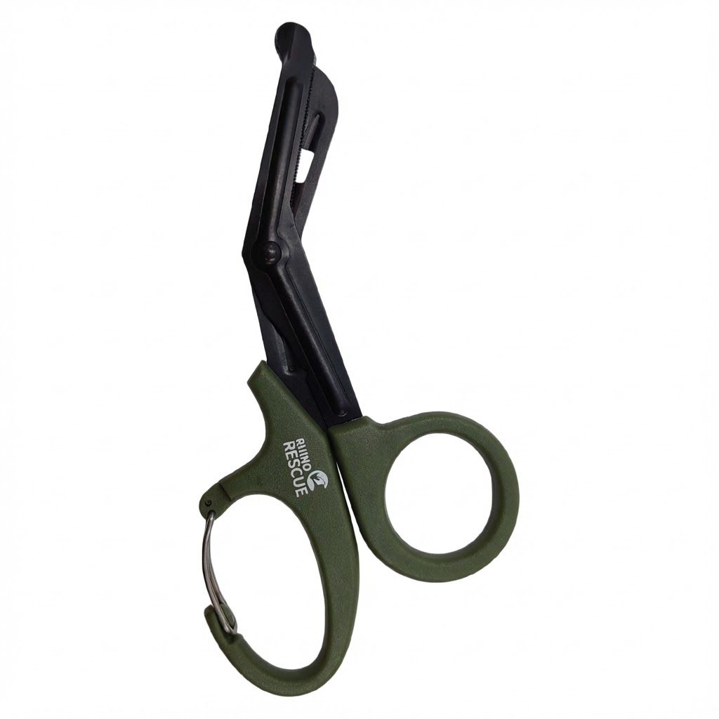 Ножницы тактические с карабином олива RHINO Rescue с доставкой по России | BreadyФото 0