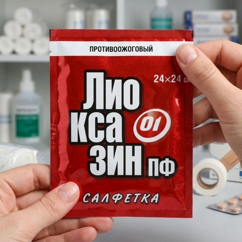 Лиоксазин-ПФ салфетка при ожогах с доставкой по России | BreadyФото 5