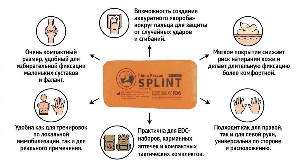 Шина иммобилизационная RHINO Rescue 3.7" PZJB0007 с доставкой по России | BreadyФото 2