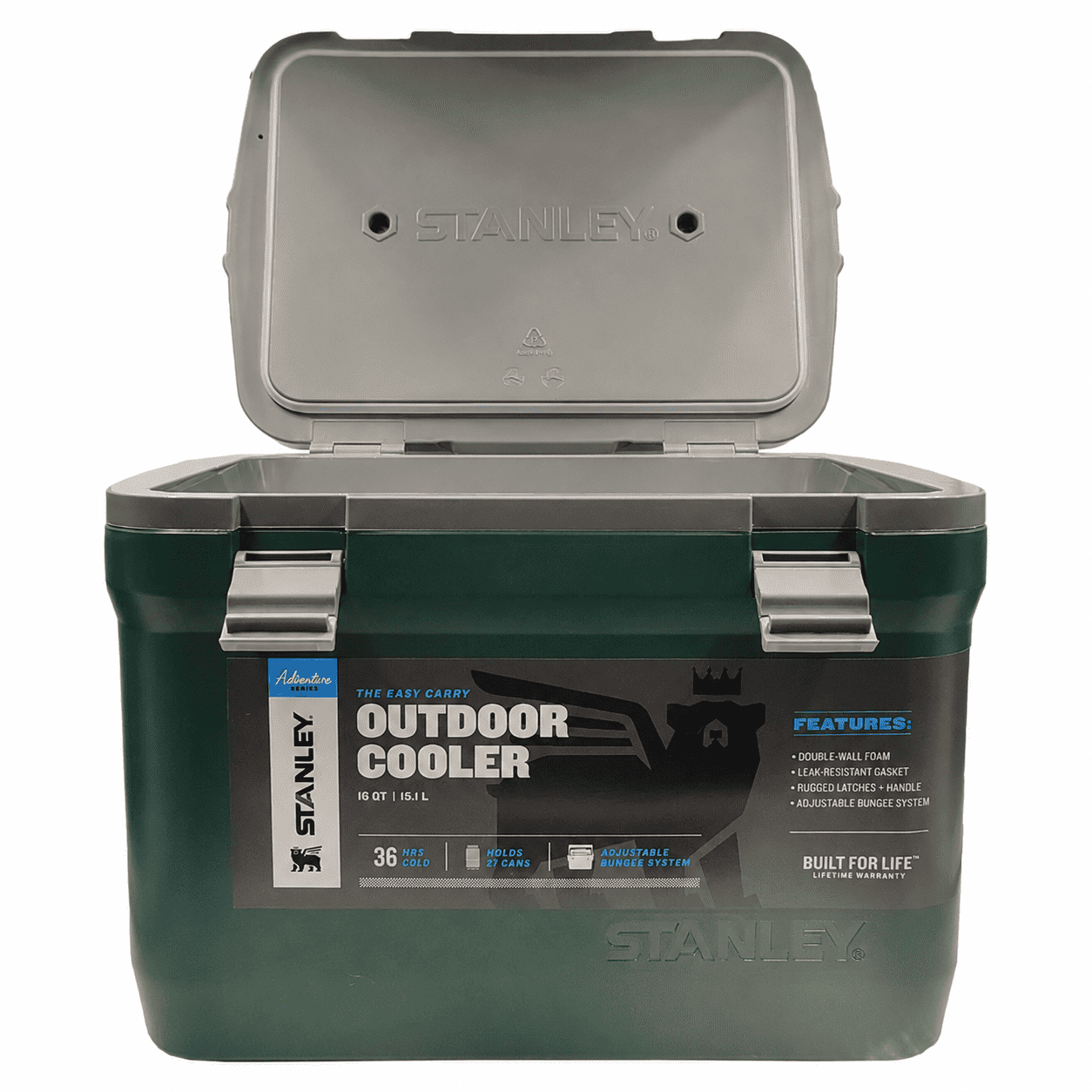 Термобокс Stanley Adventure Easy Carry Outdoor Cooler 15,1L (тёмно-зелёный) 10-01623-005 с доставкой по России | BreadyФото 1