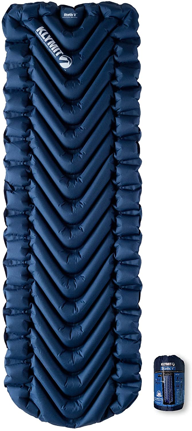 Надувной коврик KLYMIT Static V синий с доставкой по России и в Казахстан | BreadyФото 3