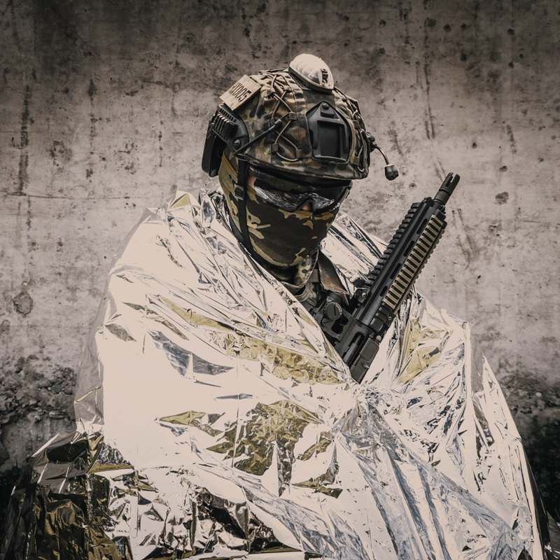 Изотермическое одеяло Rhino Rescue Emergency Blanket (160x210см) PZJJ0007 с доставкой по России | BreadyФото 7