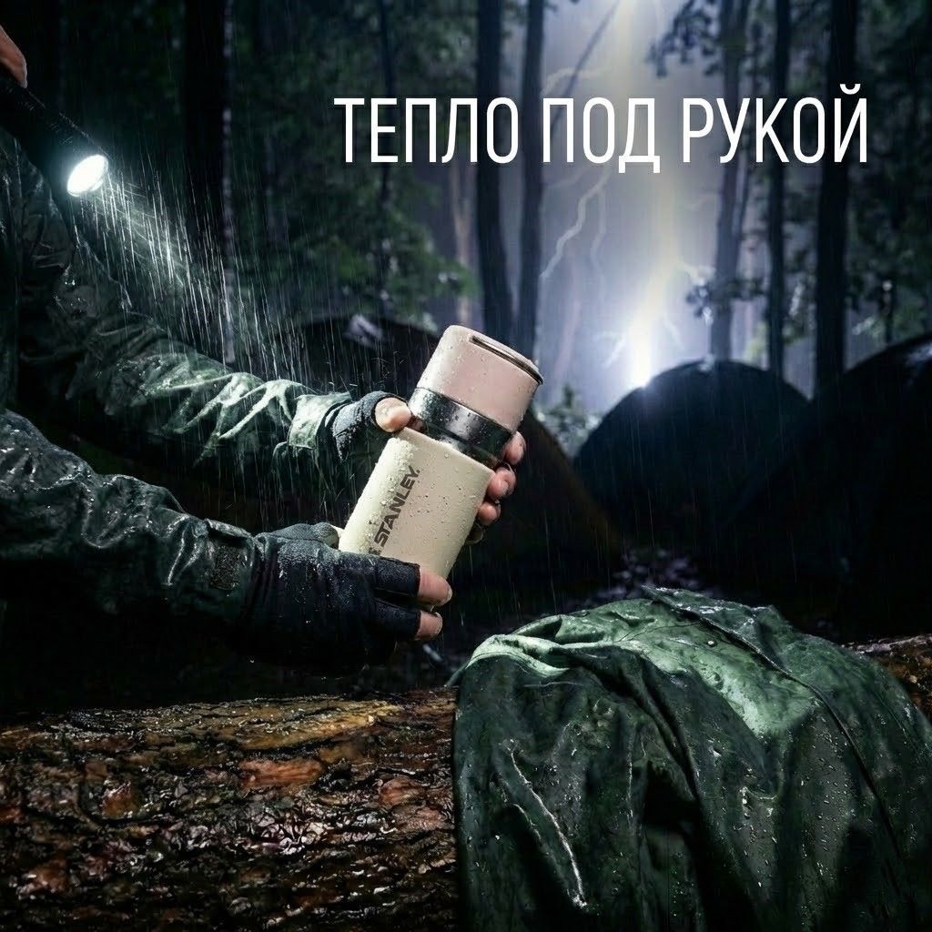 Термос STANLEY BUILT FOR LIFE 10-09557-032 CREAM 500ML с доставкой по России | BreadyФото 3