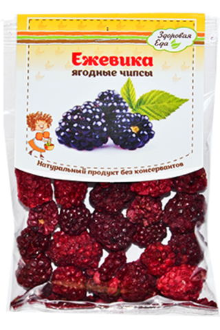 Ежевика сублимированная "Здоровая еда" ягодные чипсы 20 г с доставкой по России и в Казахстан | Bready