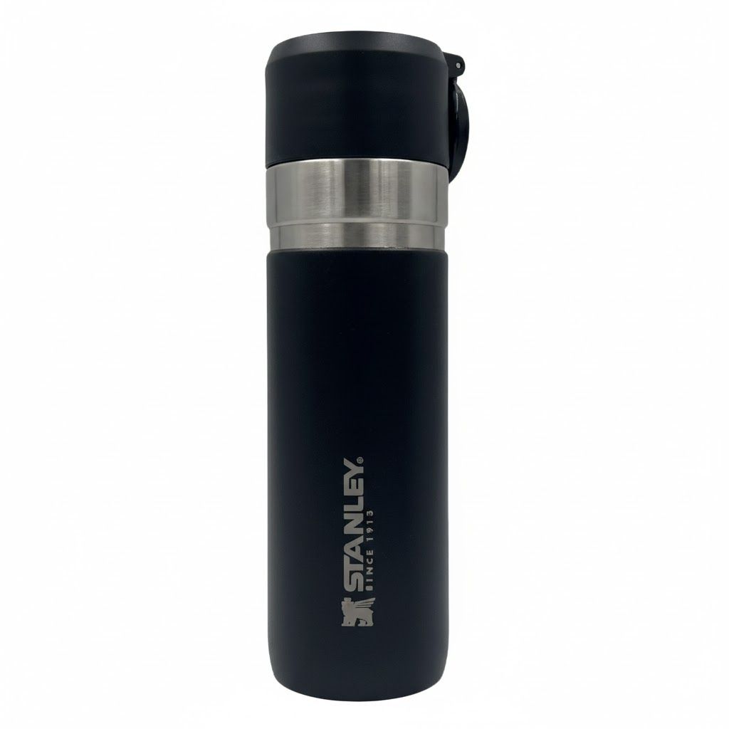 Термокружка STANLEY Go Bottle 10-10262-001 черная 473mL с доставкой по России | BreadyФото 0