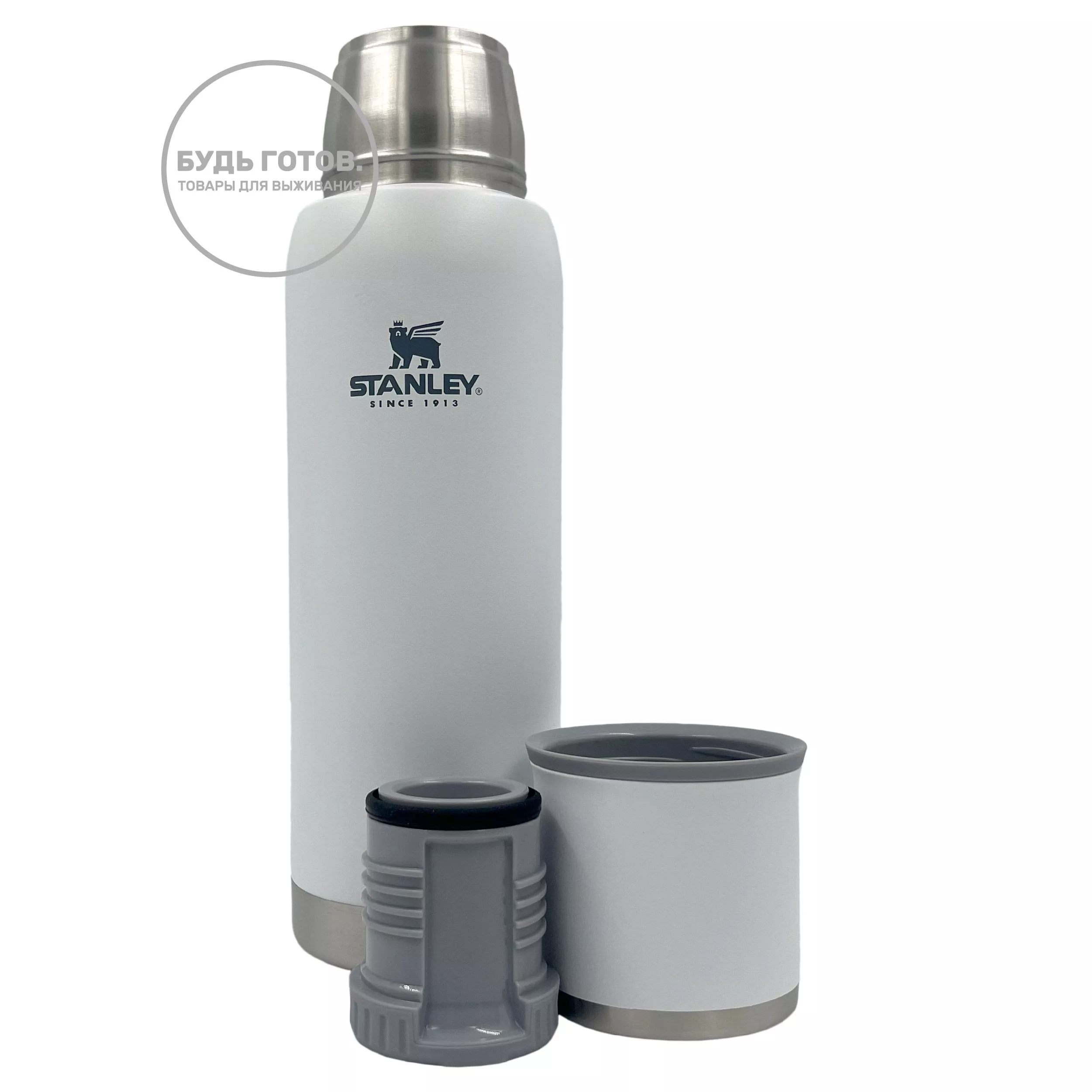 [Дисконт] Термос STANLEY Adventure 1L (10-10819-018) белый, 1L с доставкой по России | BreadyФото 5