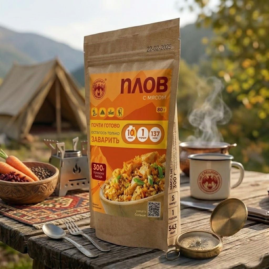 Плов с мясом СПЕЦПИТ Крафт 80 гр. с доставкой по России | BreadyФото 2