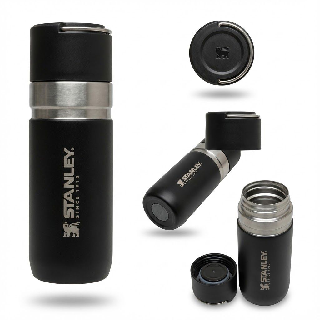 Термобутылка STANLEY GO Bottle чёрная 500ML 10-09557-001 с доставкой по России | BreadyФото 1