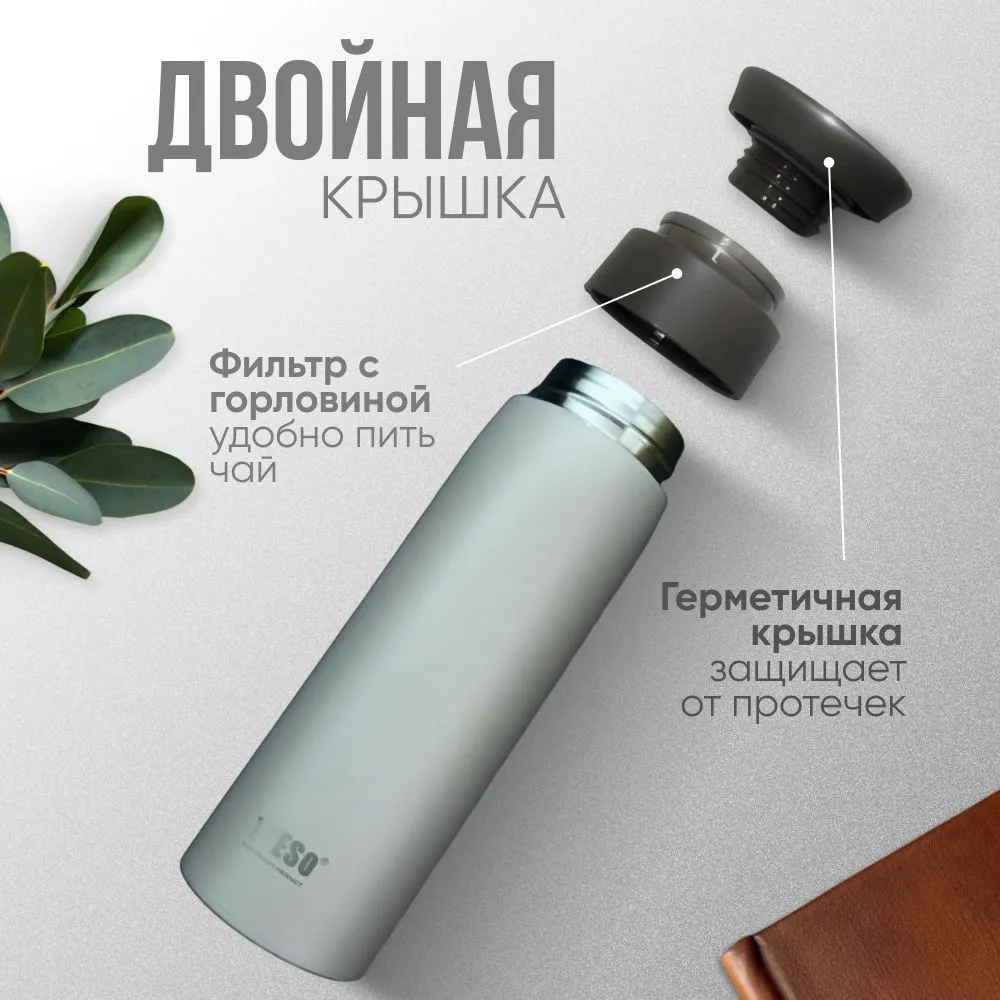 Термокружка TYESO TS-8730 B с доставкой по России | BreadyФото 2