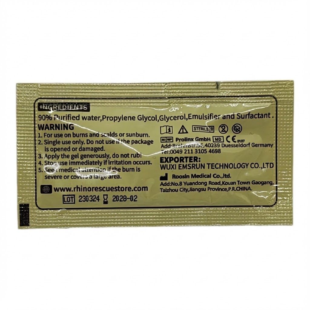 Гель противоожоговый RHINO Rescue Burn Gel 3,5 гр. с доставкой по России | BreadyФото 2