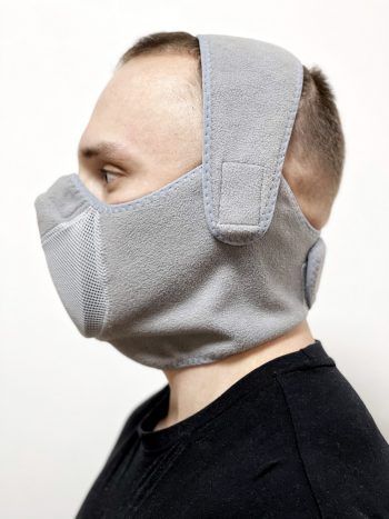 Тепловая маска Шарф арт. ТМ 3.1. (серый) САЙВЕР|SAYVER с доставкой по России и в Казахстан | Bready