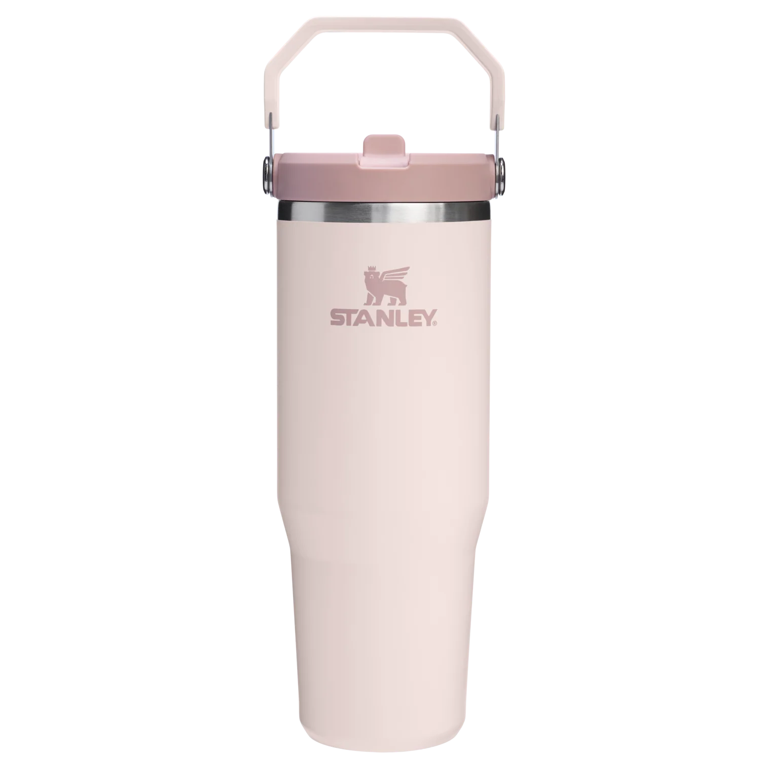 Стакан IceFlow Flip Straw Tumbler STANLEY, 887 ml, 10-09993-394 (цвет Rose Quartz) с доставкой по России | Bready
