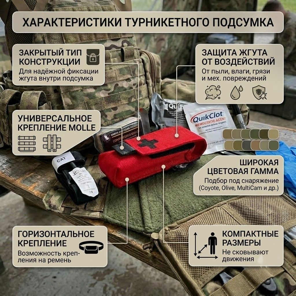Подсумок для турникет жгута закрытого типа Not Today с доставкой по России | BreadyФото 1