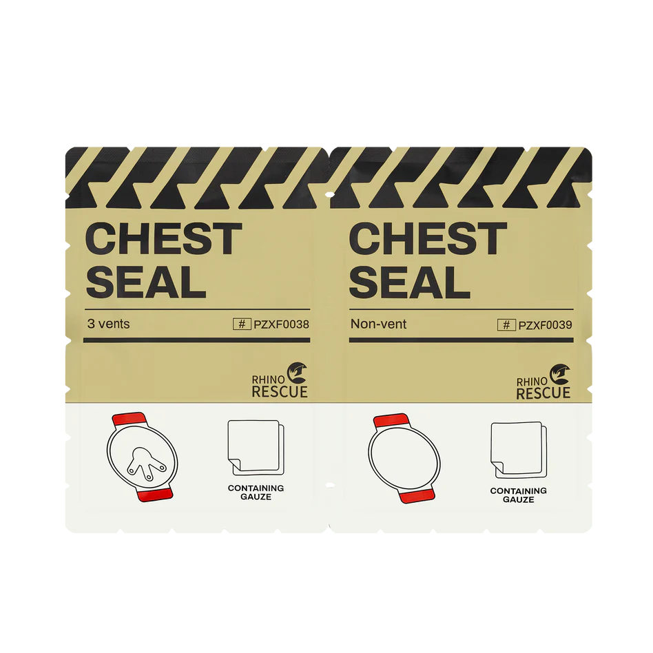 Комплект окклюзионных пластырей Rhino Rescue Chest Seal Twin Pack PZXF0045 с доставкой по России | BreadyФото 0