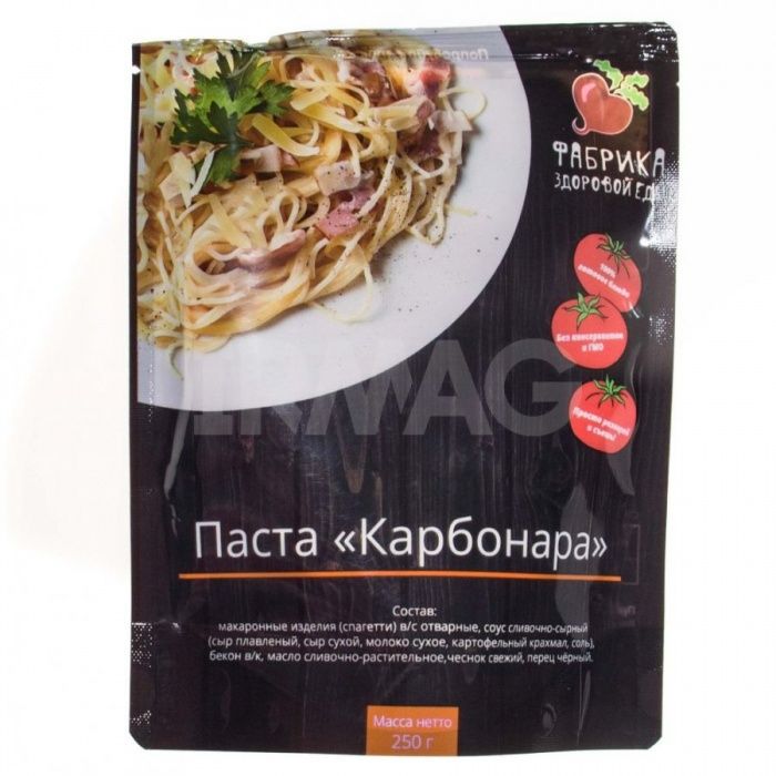 Паста Карбонара "Фабрика здоровой еды" 250 г с доставкой по России и в Казахстан | Bready