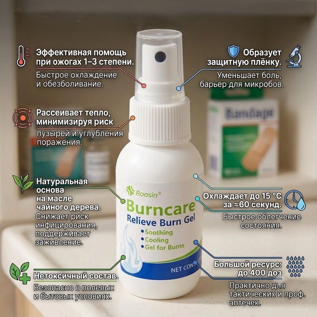 Противоожоговый гель Burncare 50 мл с доставкой по России | BreadyФото 1