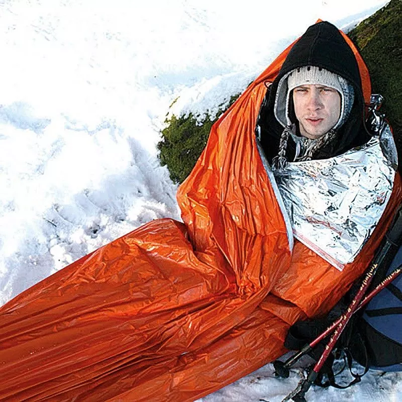 Покрывало-мешок спасательное Blizzard Survival Blanket BPS-10 (оранжевое) с доставкой по России | BreadyФото 2