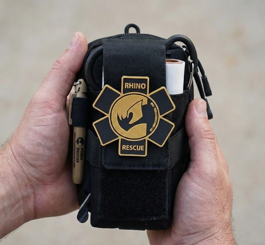 Тактическая аптечка первой помощи RHINO Rescue Tactical Bag Outdoor Molle Military (чёрная) с доставкой по России | BreadyФото 9