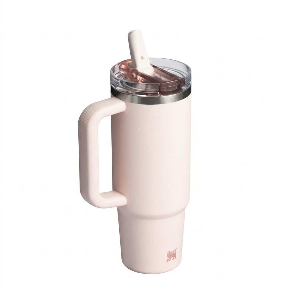 Термокружка STANLEY The Quencher ProTour Flip Straw Tumbler 887 ml (розовый кварц rose quartz), 10-12981-007 с доставкой по России | BreadyФото 2