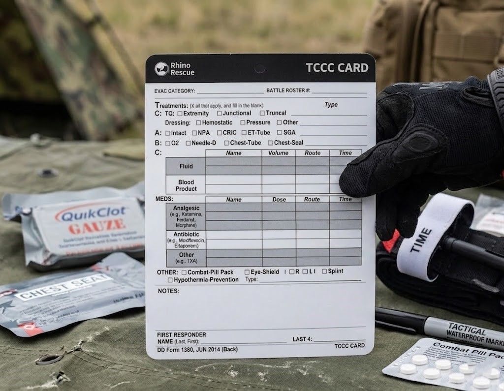 Карточка пострадавшего (Rhino Rescue) TCCC Card BCKZ0071 с доставкой по России | BreadyФото 4