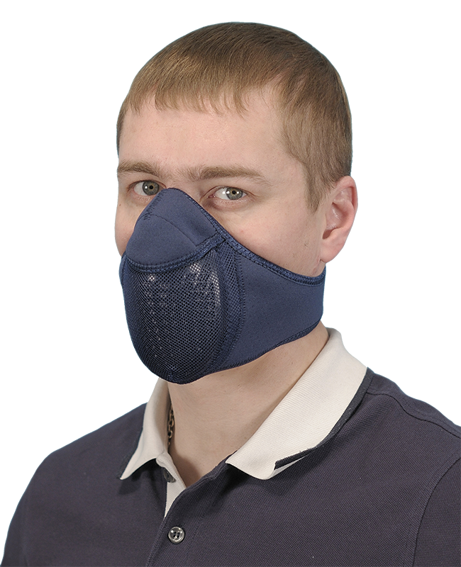 Тепловая маска Полумаска арт. ТМ 2.2 (синий) САЙВЕР|SAYVER с доставкой по России и в Казахстан | BreadyФото 0