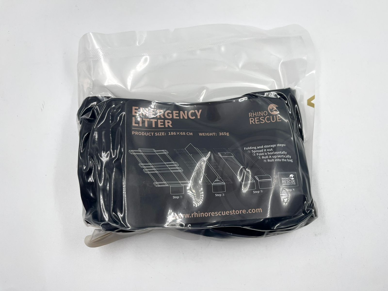 Многоразовые складные носилки Rhino Rescue MULTI-USE DISPOSABLE LITER DJRT0024 (черные)  с доставкой по России | BreadyФото 1