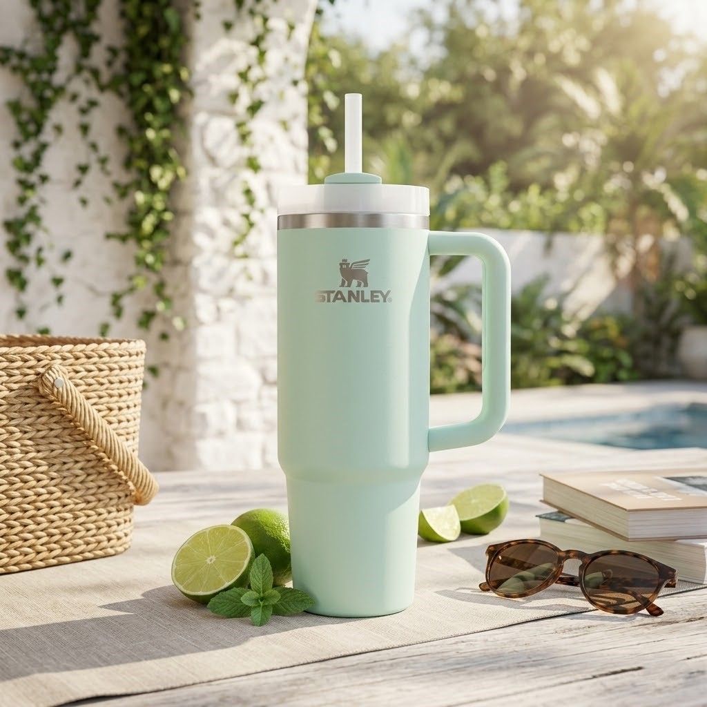 Термокружка STANLEY THE QUENCHER H2.0 FLOWSTATE TUMBLER 887 ml (морская пена seafoam), 10-11912-124 с доставкой по России | BreadyФото 4