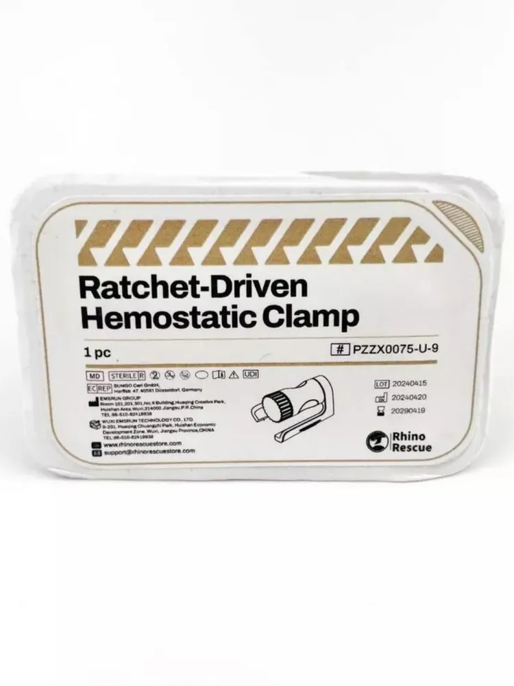 Зажим гемостатический Rhino Rescue Ratchet-Driven Hemostatic Clamp с доставкой по России | BreadyФото 4