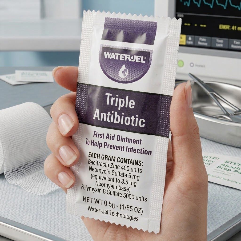 Мазь с тройным антибиотиком Water Jel Triple Antibiotic 0,5 гр. с доставкой по России | BreadyФото 3
