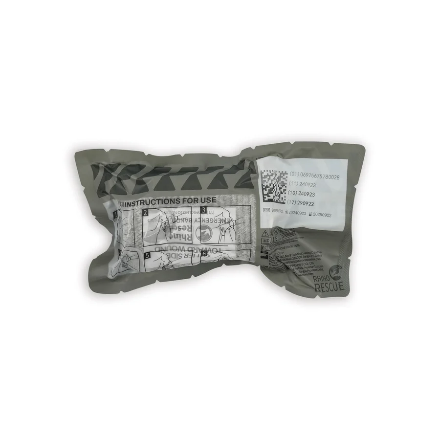 Компрессионный бандаж RHINO Rescue 4" (с аппликатором давления, 1 подушка) PZBD0161 с доставкой по России | BreadyФото 1