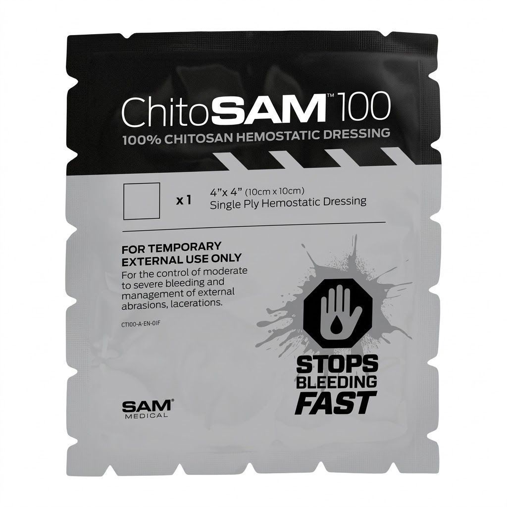 Гемостатическая салфетка 10x10 см ChitoSAM 100 SAM Medical с доставкой по России | BreadyФото 0
