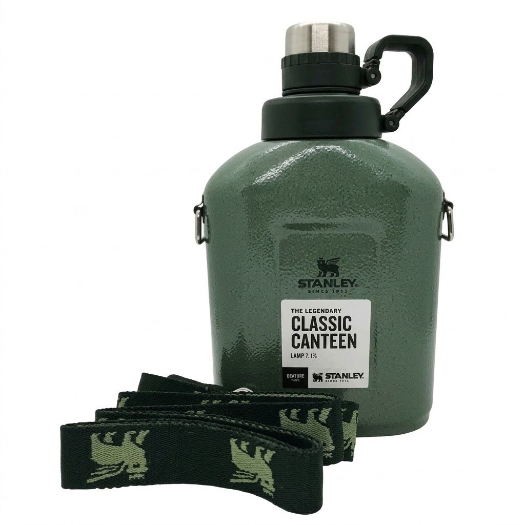 Фляга STANLEY Legendary Classic Canteen 10-11448-006 темно-зеленая 1L с доставкой по России | BreadyФото 0