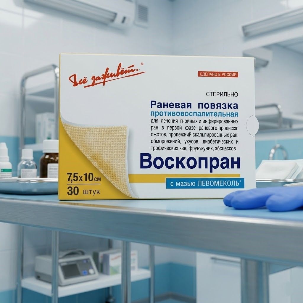 ВОСКОПРАН повязка атравматическая с восковым покрытием 7,5х10 см №1 с доставкой по России | BreadyФото 5