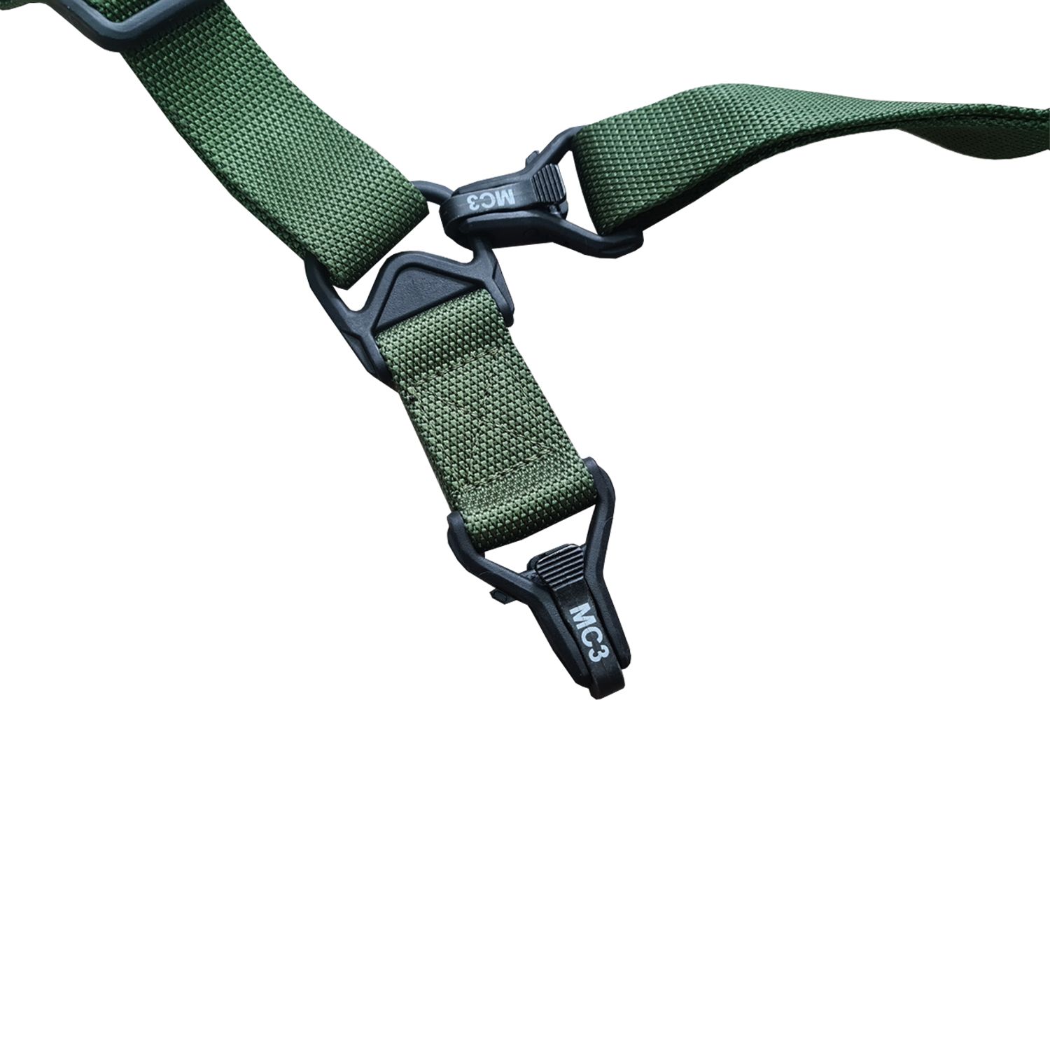 Оружейный ремень МС3 LEAF олива 1-2х точечный с доставкой по России | BreadyФото 1