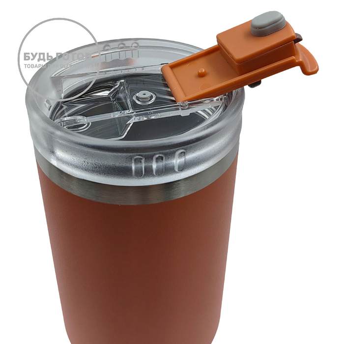 Термокружка Tyeso 900ml (TS-8866 900мл) оранжевая (orange) с доставкой по России и в Казахстан | BreadyФото 1