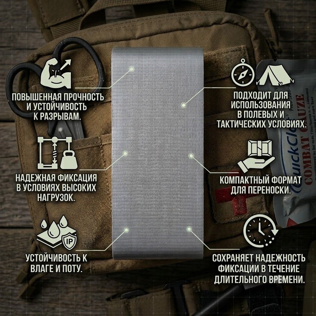 Боевой армированный тактический скотч с доставкой по России | BreadyФото 1