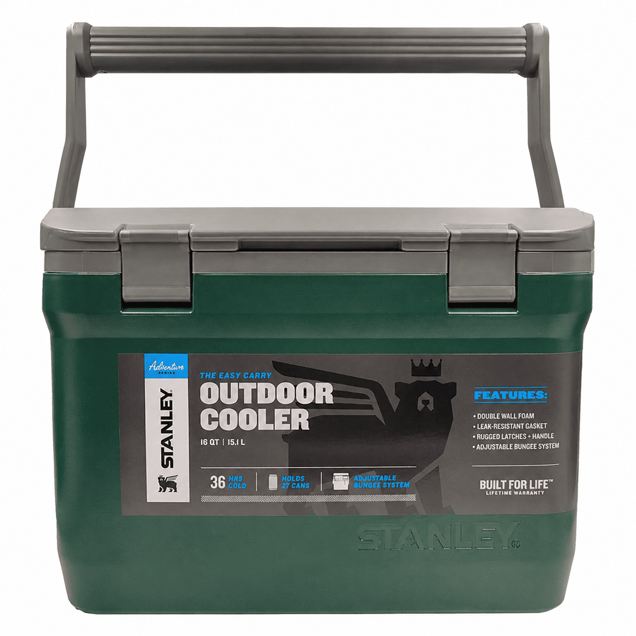 Термобокс Stanley Adventure Easy Carry Outdoor Cooler 15,1L (тёмно-зелёный) 10-01623-005 с доставкой по России | BreadyФото 5