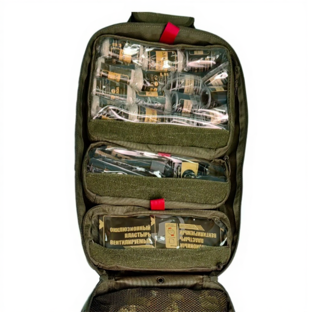 Аптечка рюкзак тактический с наполнением R9 RHINO Rescue (олива) с доставкой по России | BreadyФото 3