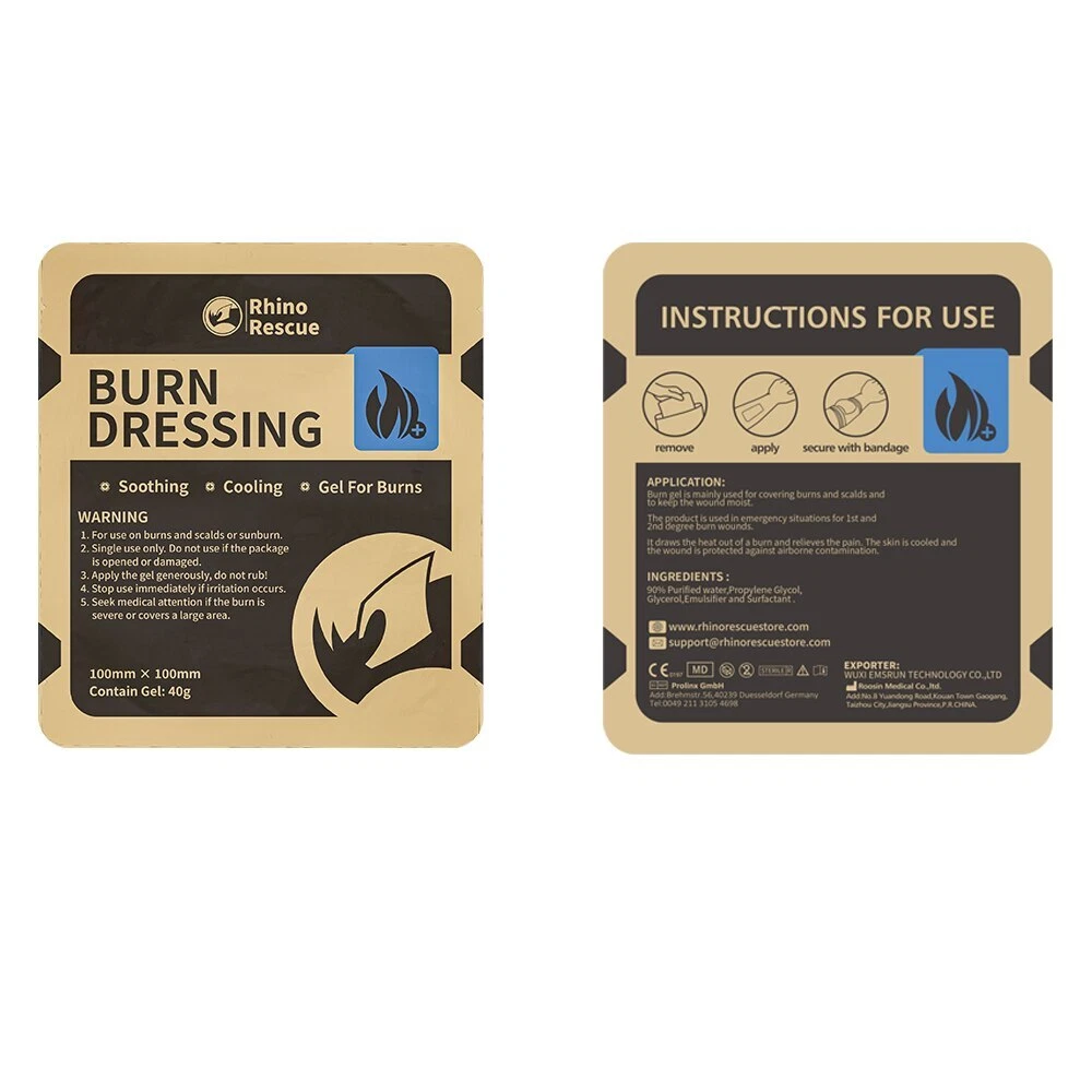 Повязка гидрогелевая противоожоговая Burn Dressing RHINO Rescue 200х450 мм с доставкой по России | BreadyФото 4