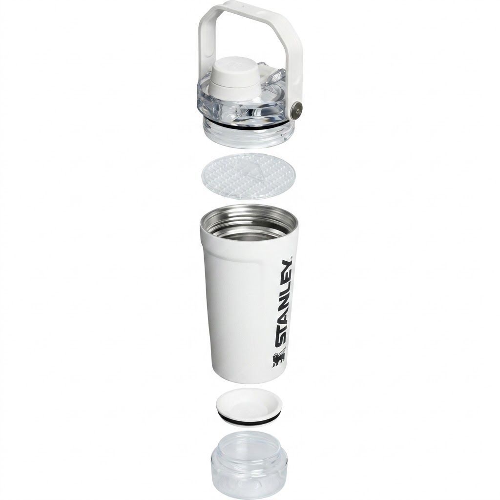 Термобутылка STANLEY The Activate Shaker Bottle 591 ml (10-13312-003) Chalk мел с доставкой по России | BreadyФото 2
