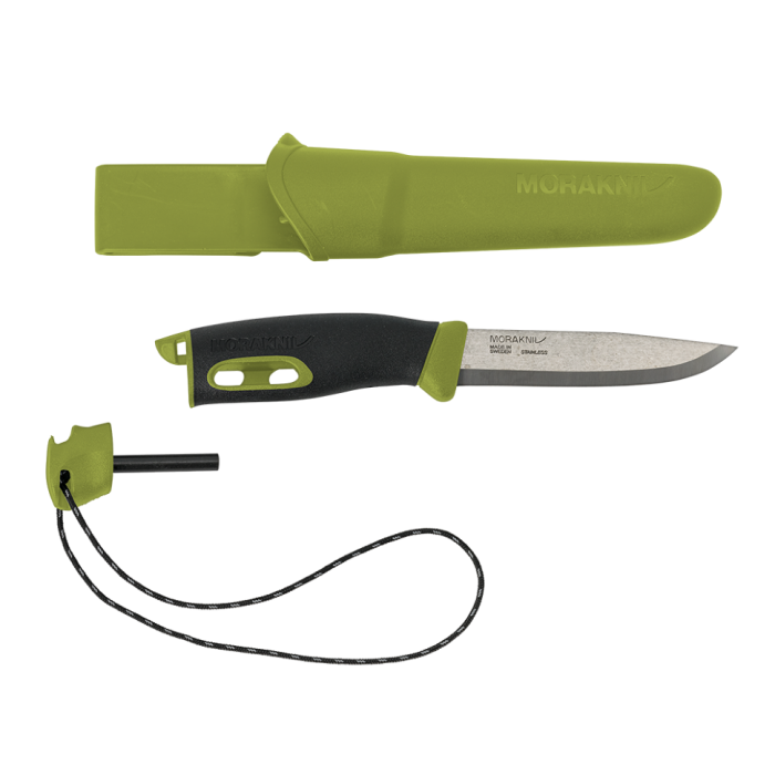 Нож Morakniv Companion Spark (S) Green, нержавеющая сталь, 13570 с доставкой по России и в Казахстан | Bready