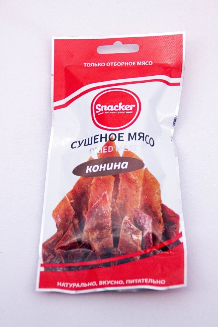Сушеная конина Snacker 50 гр с доставкой по России и в Казахстан | Bready