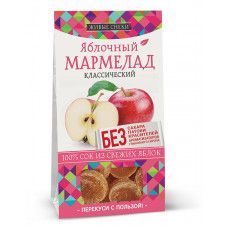 Мармелад яблочный классический "ЖИВЫЕ СНЕКИ", 90г. с доставкой по России и в Казахстан | Bready