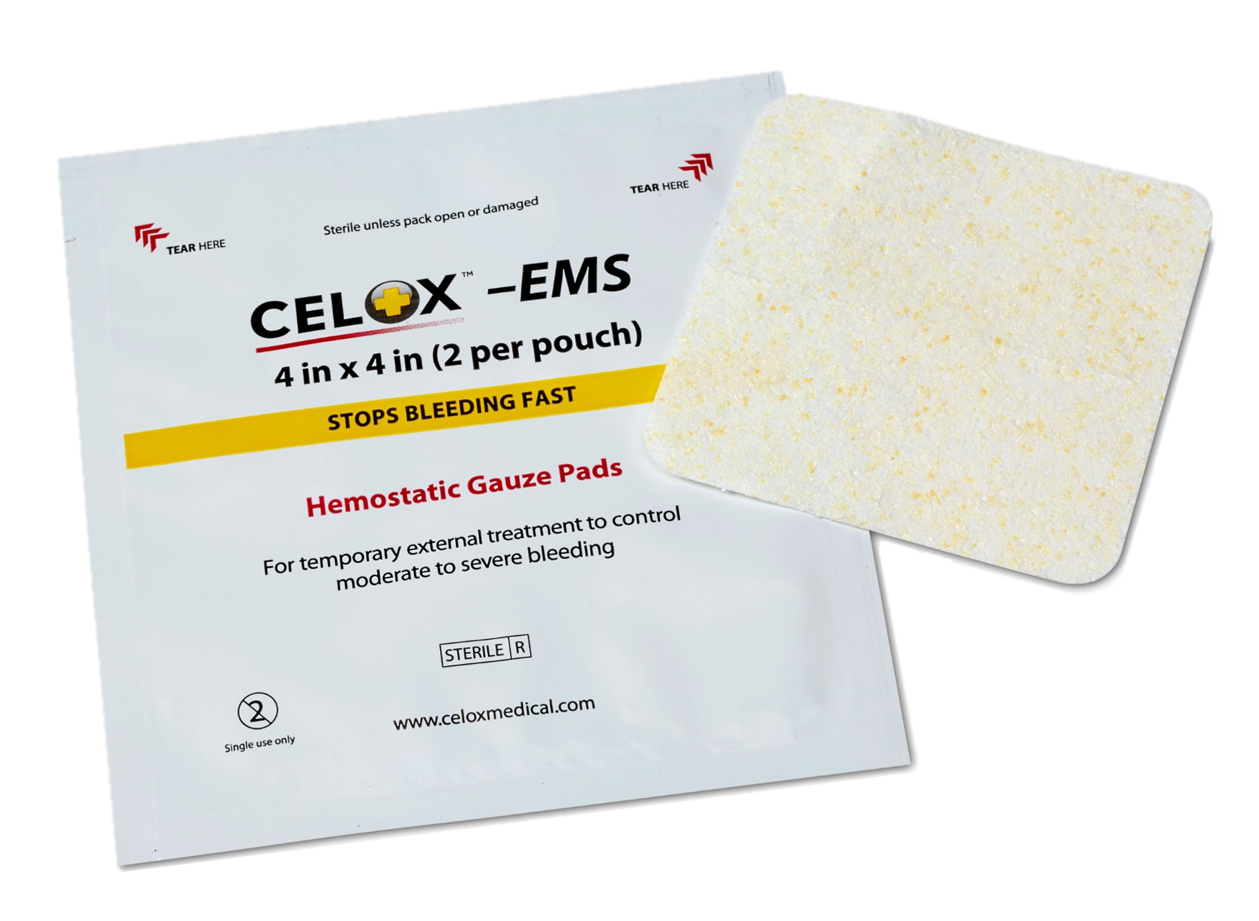 Гемостатическая марлевая повязка Celox 10x10 см с доставкой по России и в Казахстан | Bready