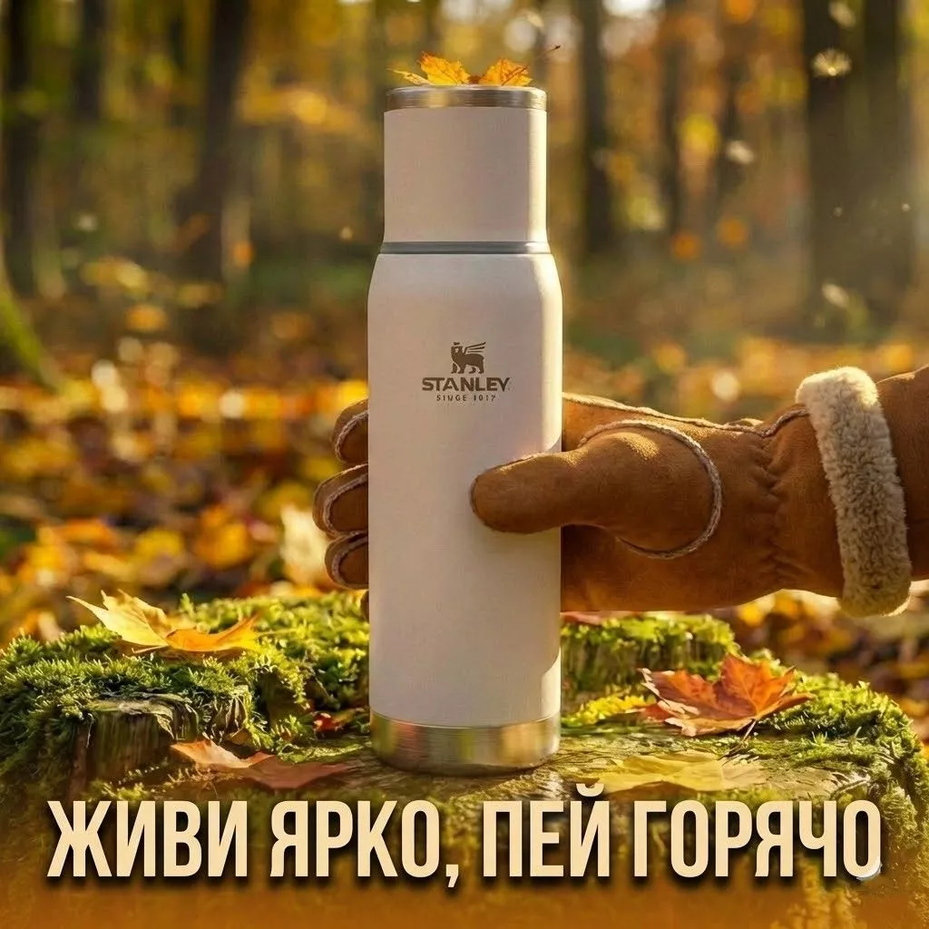 [Дисконт] Термос STANLEY Adventure 1L (10-10819-018) белый, 1L с доставкой по России | BreadyФото 4