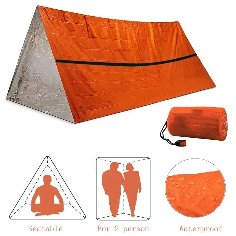 Аварийная палатка Emergency survival tent со свистком с доставкой по России и в Казахстан | BreadyФото 1