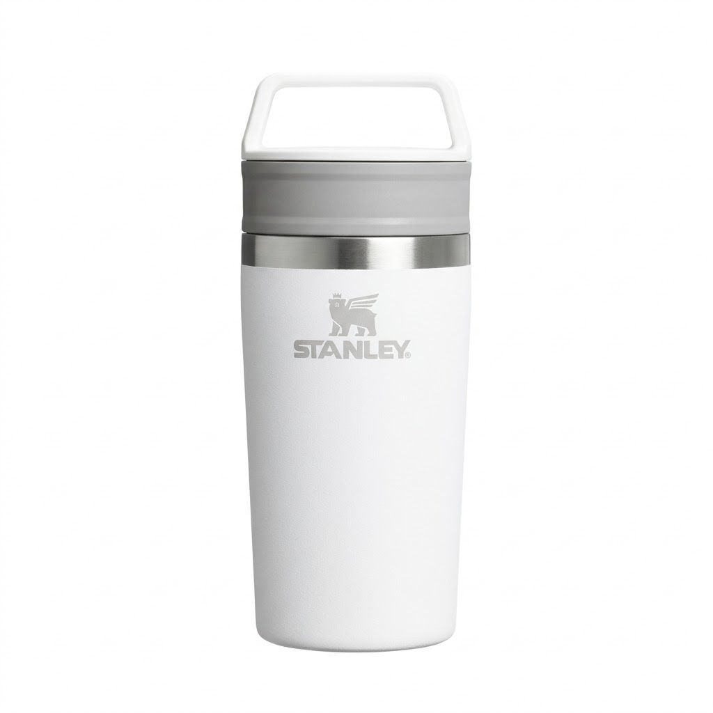 Термокружка Stanley Adventure Shortstack Travel Mug 235ml (белая) 10-13321-002 с доставкой по России | BreadyФото 0