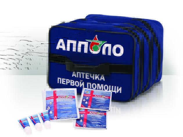 Аптечка Универсальная противоожоговая на 5 чел. АППОЛО (сумка) с доставкой по России и в Казахстан | Bready