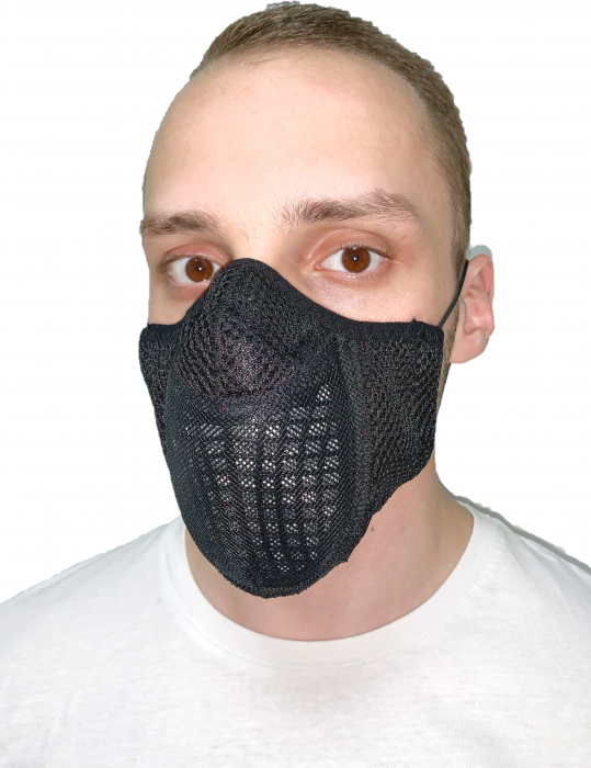 Антивирусная (бактерицидная) маска Полумаска арт БМ 1.2 (чёрный) САЙВЕР|SAYVER с доставкой по России и в Казахстан | Bready